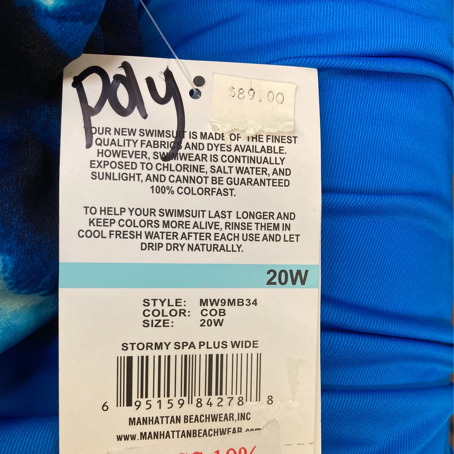 Maxine Cobalt Stormy Spa Plus Wide Size 20W