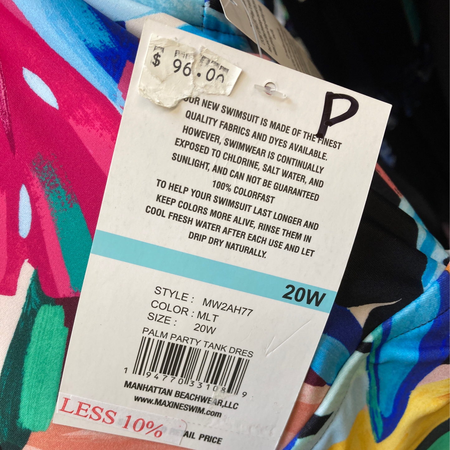 Maxine Palm Party Dres Size 20W