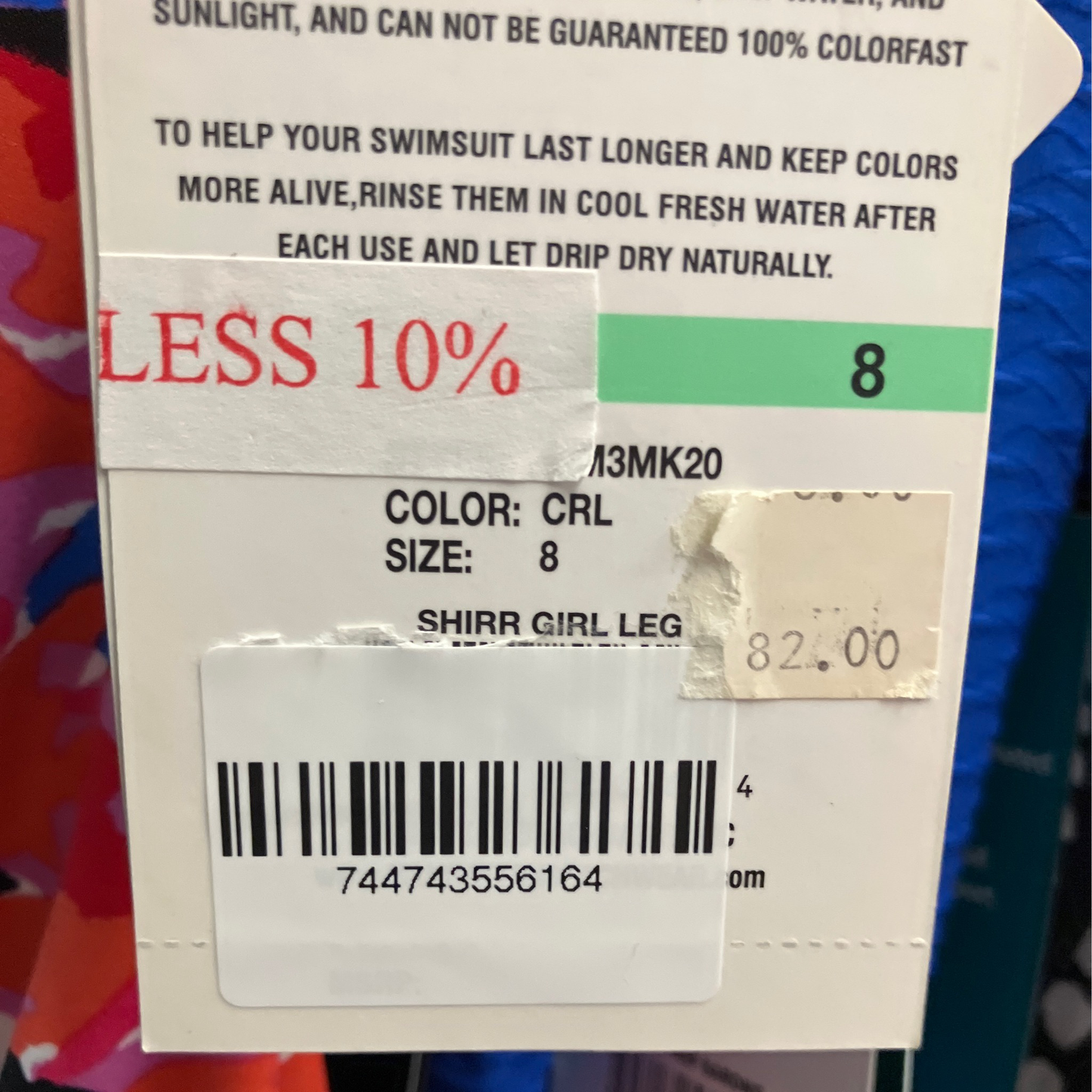 Maxine Womens 8 Shirred Girl Leg Swim Suit