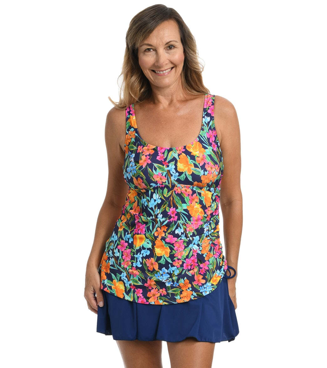 Maxine Wildflower Tank Swim Dress Size 16