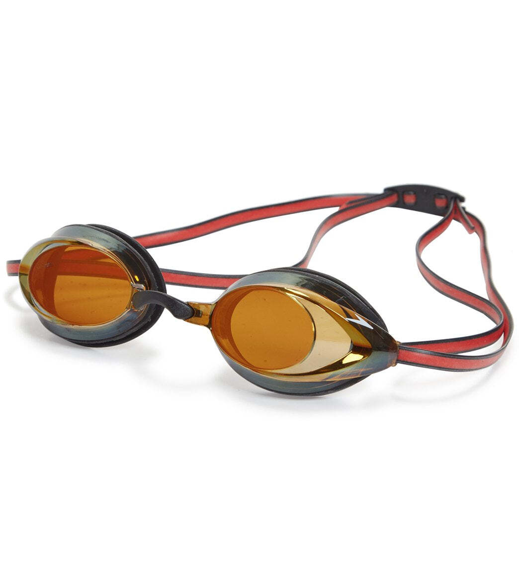 speedo vanquisher goggles Speedo Black/Amber/Ablaze Vanquisher 2.0 Mirrored Goggle – Cy's Swim and Tuxedos