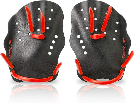 Speedo Black/Red Medium Nemesis Contour Paddles