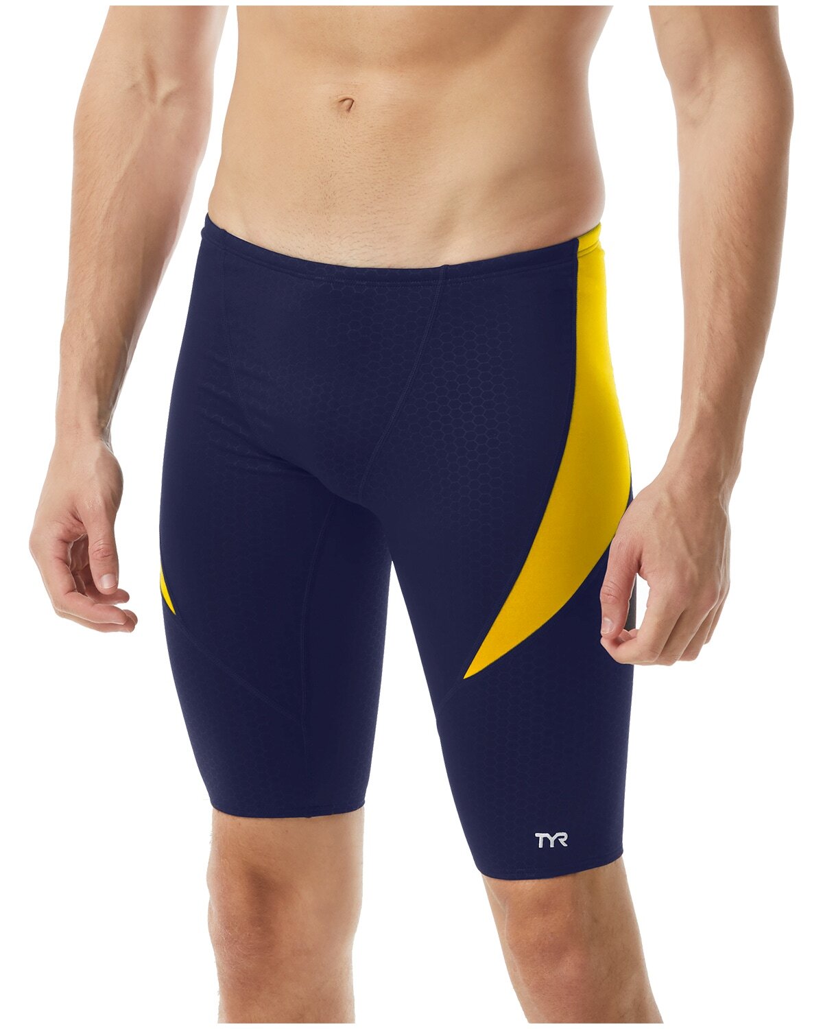 TYR Navy/Gold Hexa Jammer Size 22