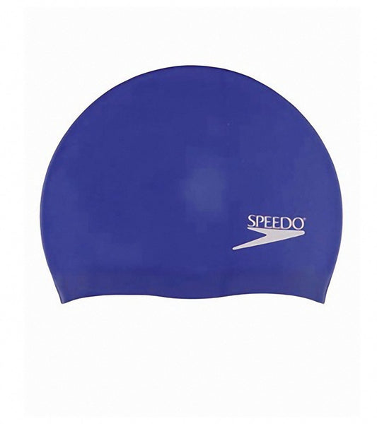 Speedo Blue Silicone Swim Cap