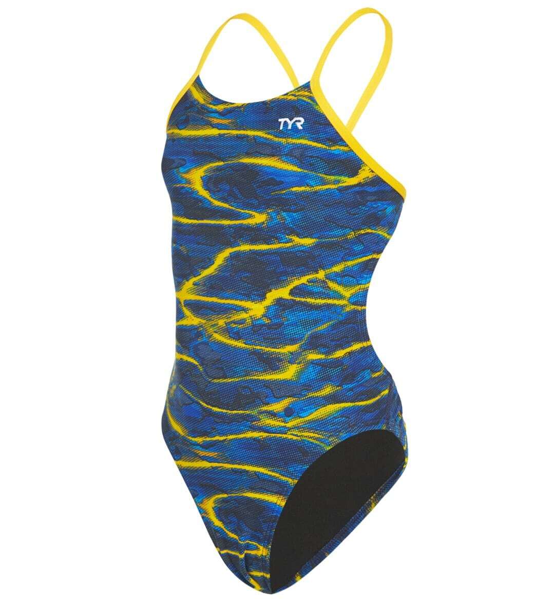 TYR Navy/Gold Lambent Diamondfit Size 24