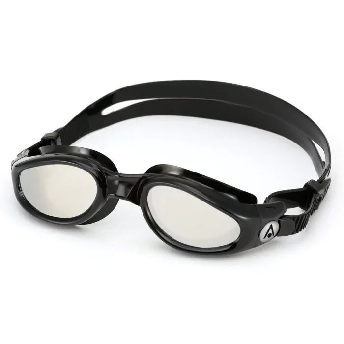 Aqua Sphere Adult Kaiman Black/Silver Titanium Mirrored Lens Goggle