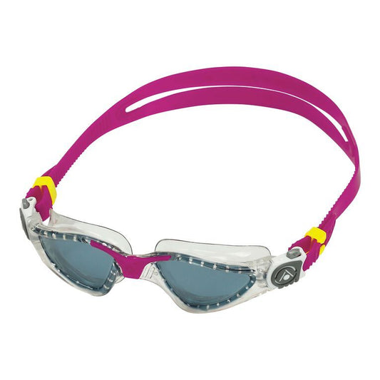 Aqua Sphere Adult Kayenne Compact Fit Transparent/Raspberry Smoke Lens Goggle