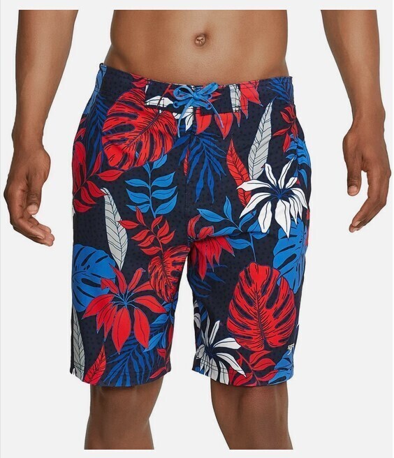 Speedo Red/White/Blue 20" Bondi Board Shorts Size L