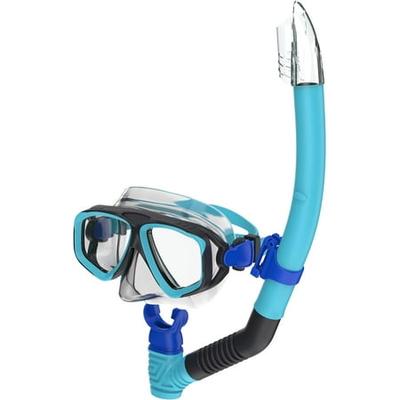 Speedo Blue/Black Jr. Adventure Mask & Snorkel Set