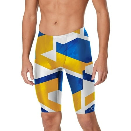 Speedo Blue/Gold Glimmer Jammer Size 30