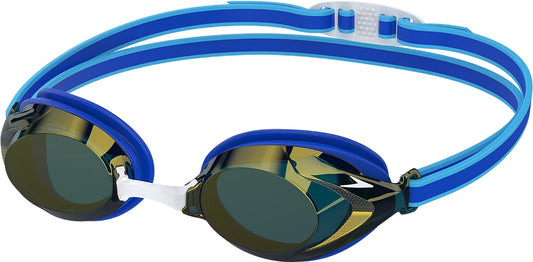 Speedo Blue Jr. Vanquisher 3.0 Mirrored Goggle