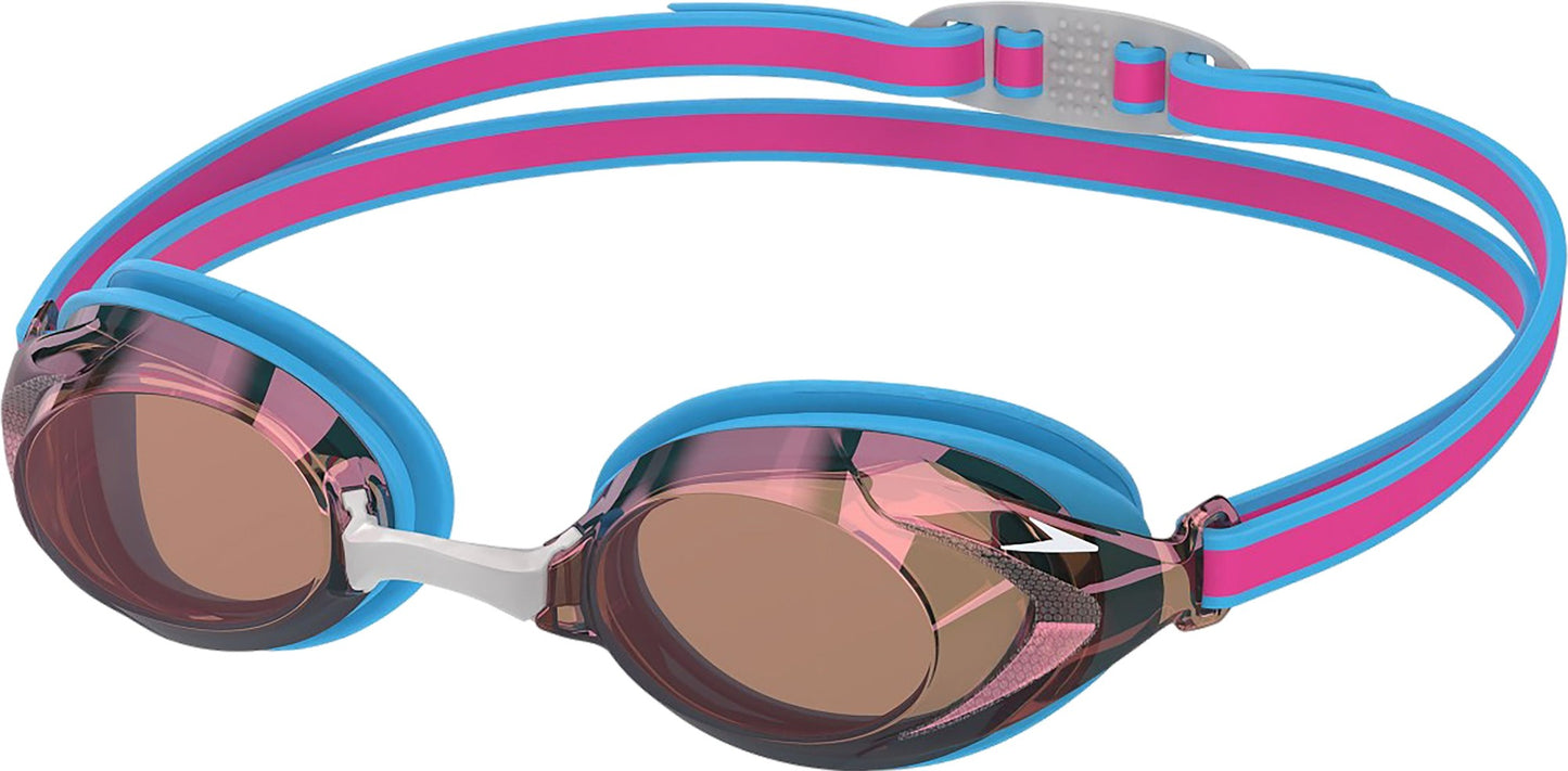 Speedo Blue/Pink Jr. Vanquisher 3.0 Mirrored Goggle