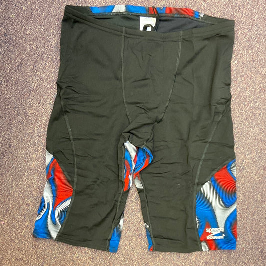 Speedo Endurance+ Team Royal Blue/Red/White Jammer Size 34