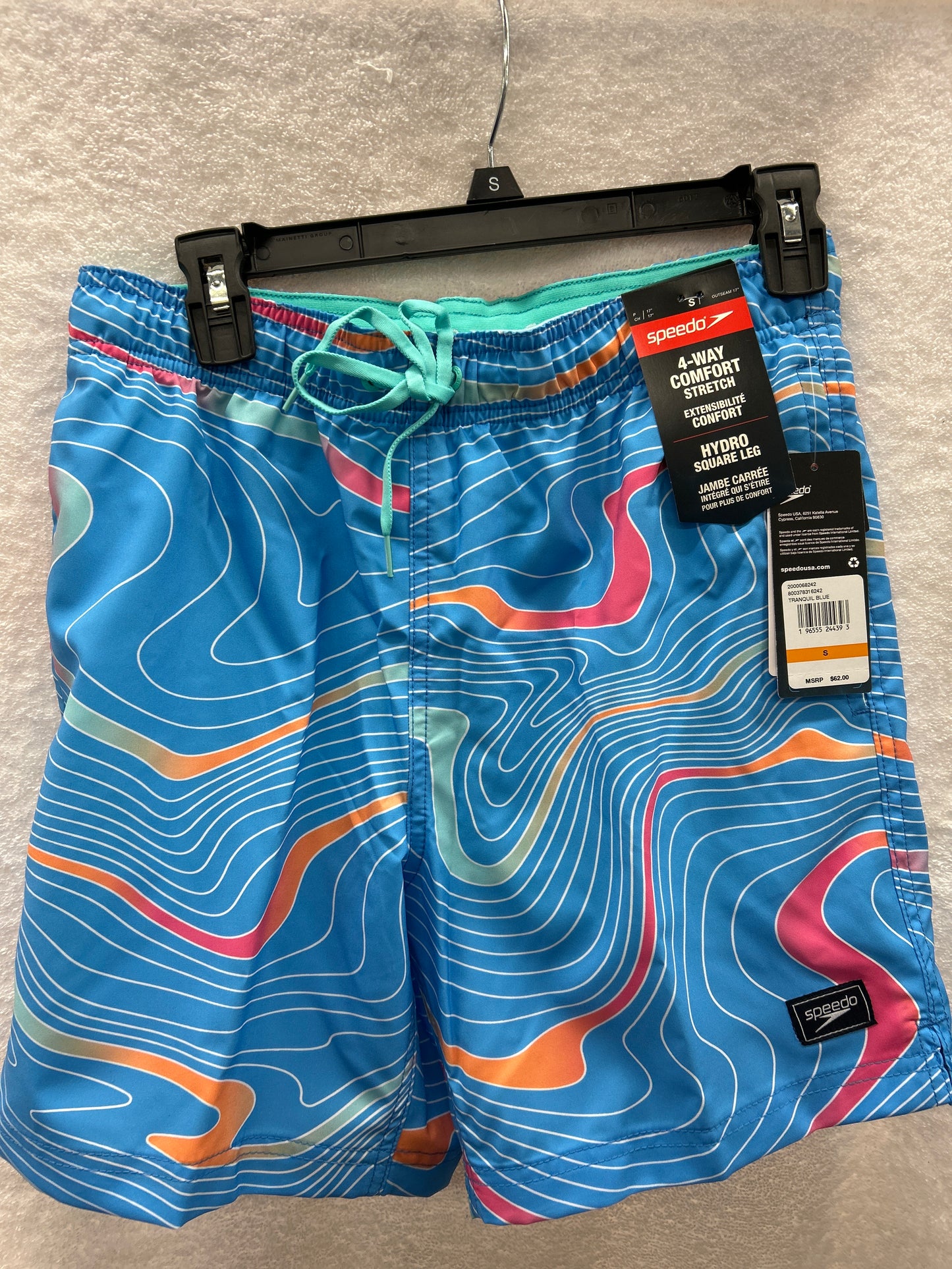 Speedo Hydro Square Leg Tranquil Blue Size Large