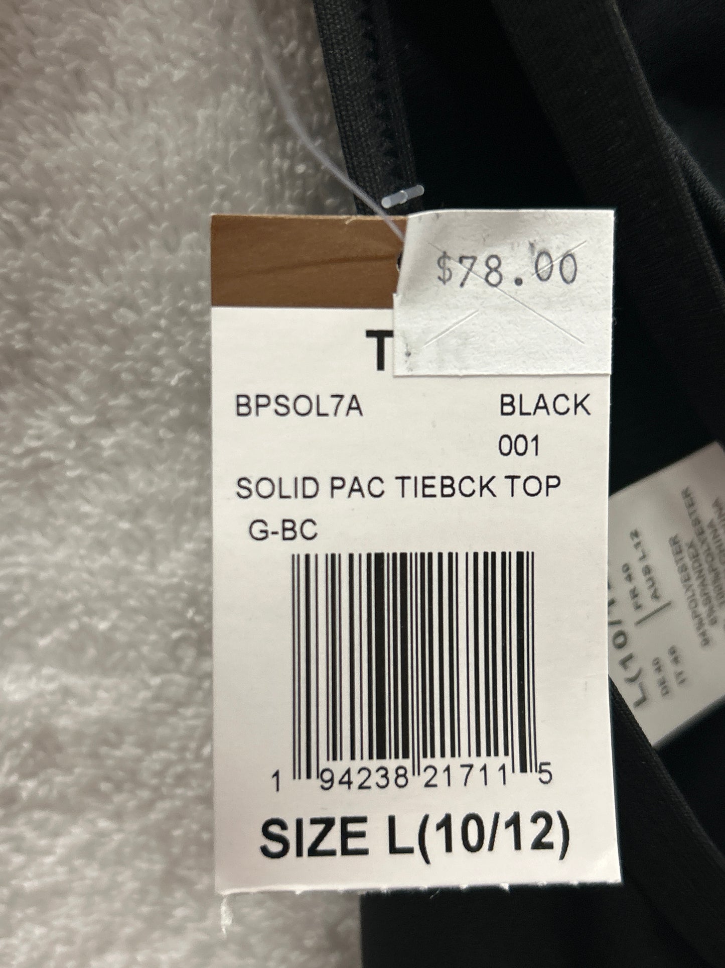 TYR Solid Bikini Set Black Size M