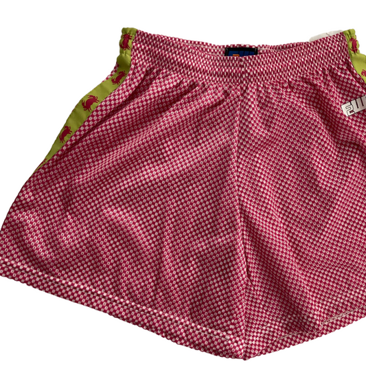 Fit 2 Win Adult Small Red Ribbon Crab Shorts