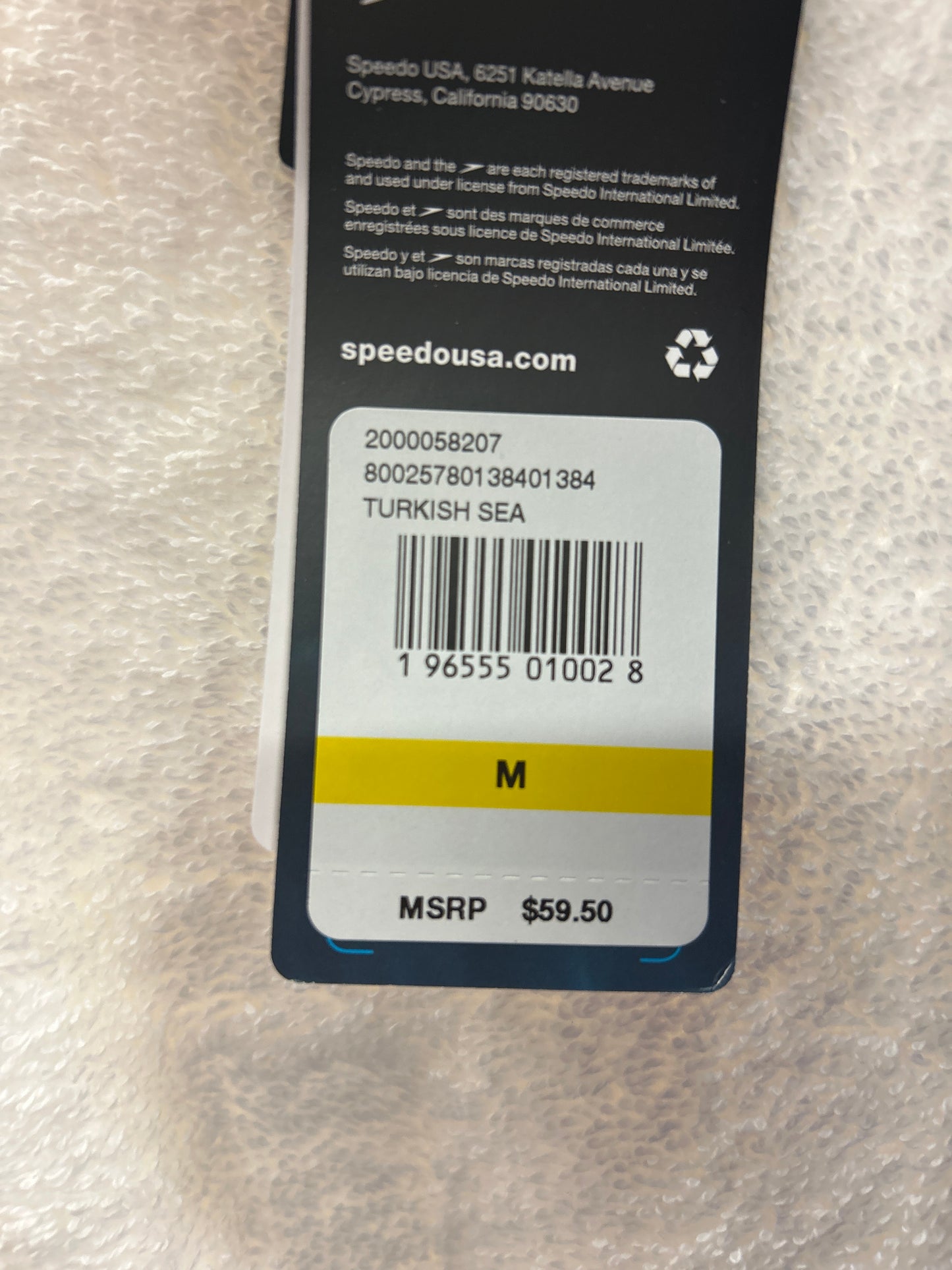 Speedo Hydro Square Leg Turkish Sea Size Large