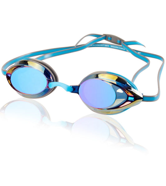 Speedo Horizon Blue Vanquisher 2.0 Mirrored Goggle