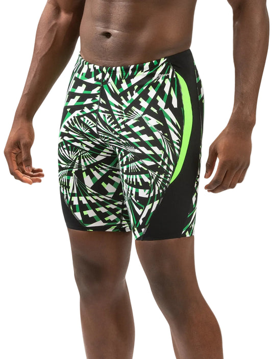 Dolfin Reliance Atomic Green Color Block Jammer Size 34