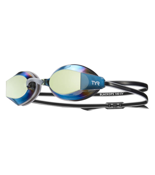 TYR Gold/Silver/Black Blackops 140 EV Racing Mirrored Nano Fit Goggle