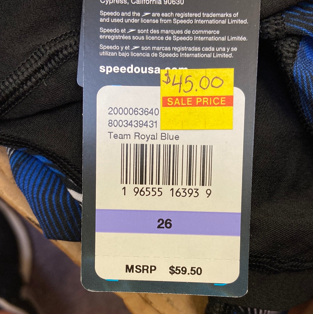 Speedo Endurance+ Team Royal Blue Jammer Size 26