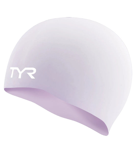 TYR Lilac Wrinkle-Free Silicone Swim Cap