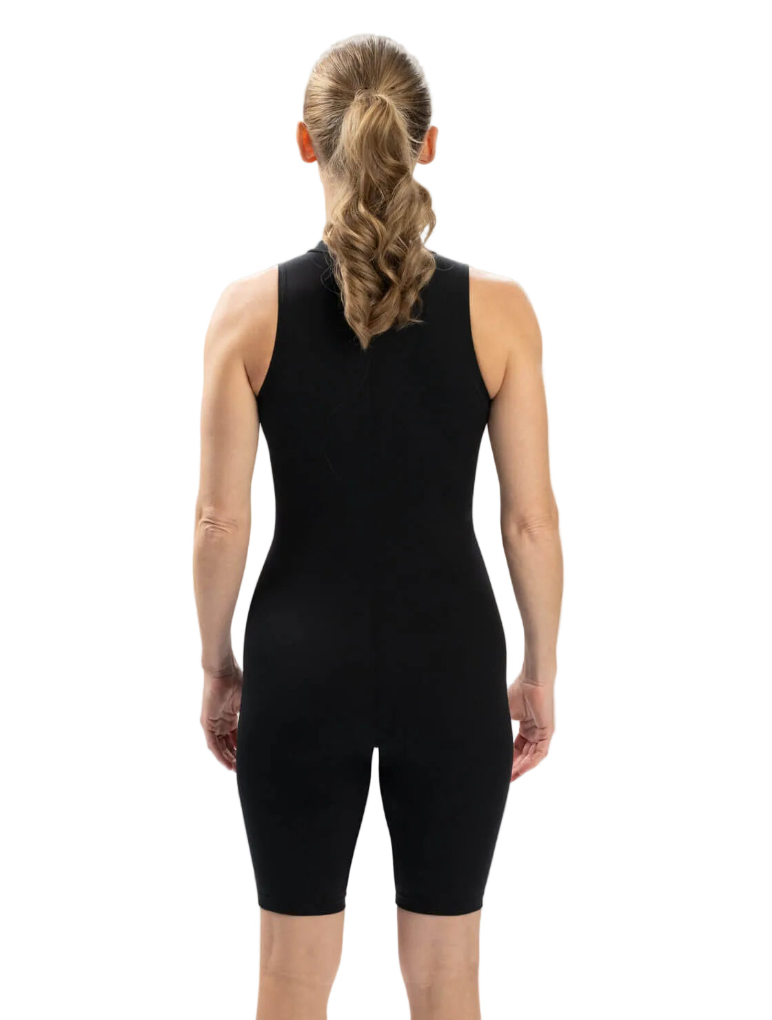 Dolfin Aquashape Black Zip Front Mockneck Aquatard
