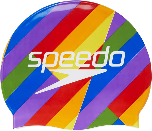 Speedo Silicone Rainbow Pride Cap