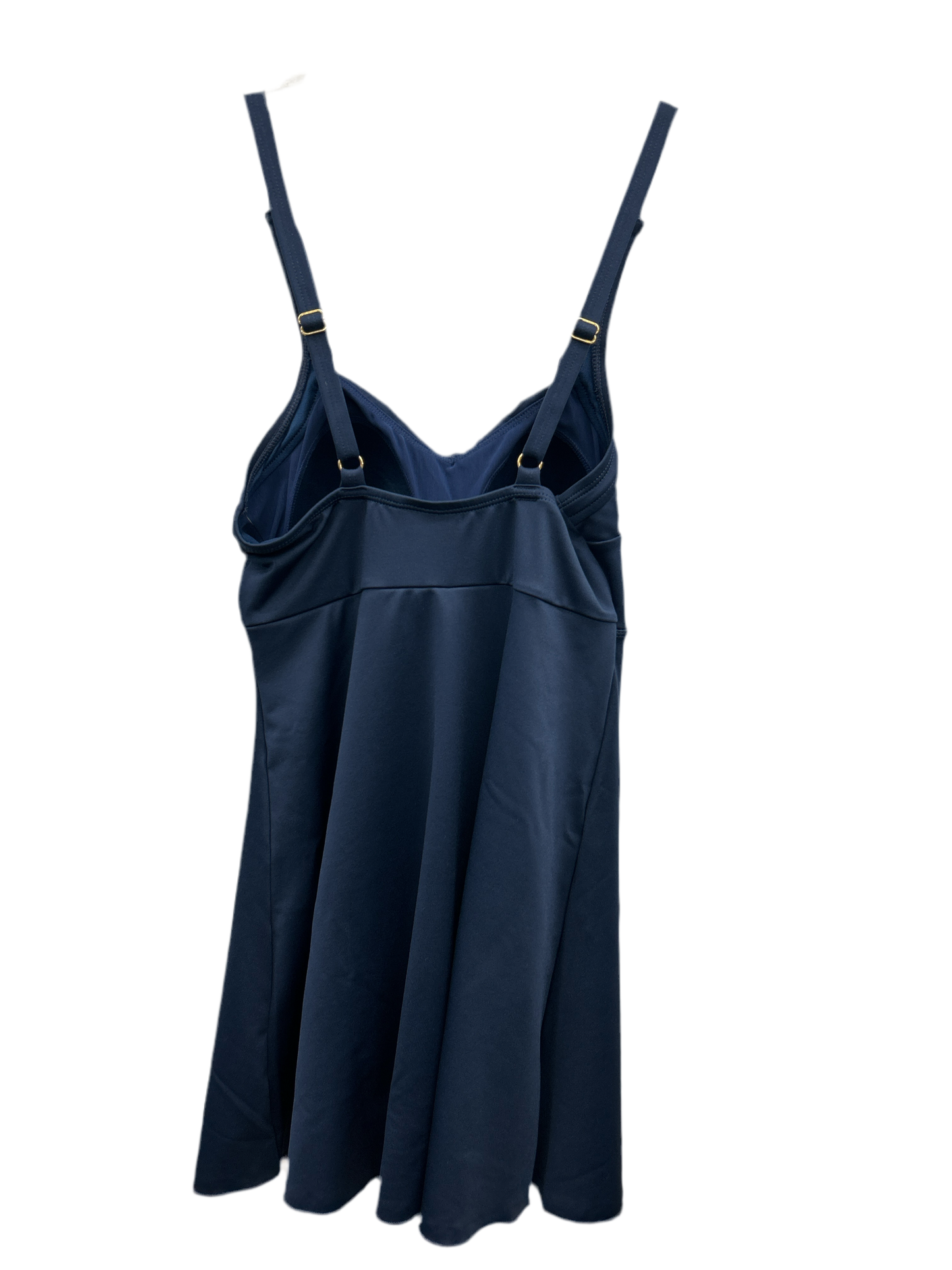 Dolfin Aquashape Navy Fit Flare Swim Dress size 12