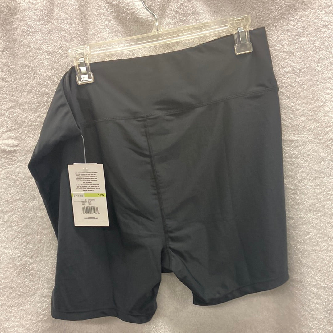 Maxine Solid Bottom 6” Biker Short Black Size 18W