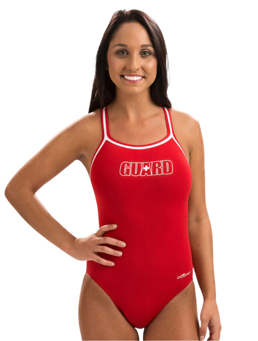 Dolfin Red Guard DBX Back One Piece
