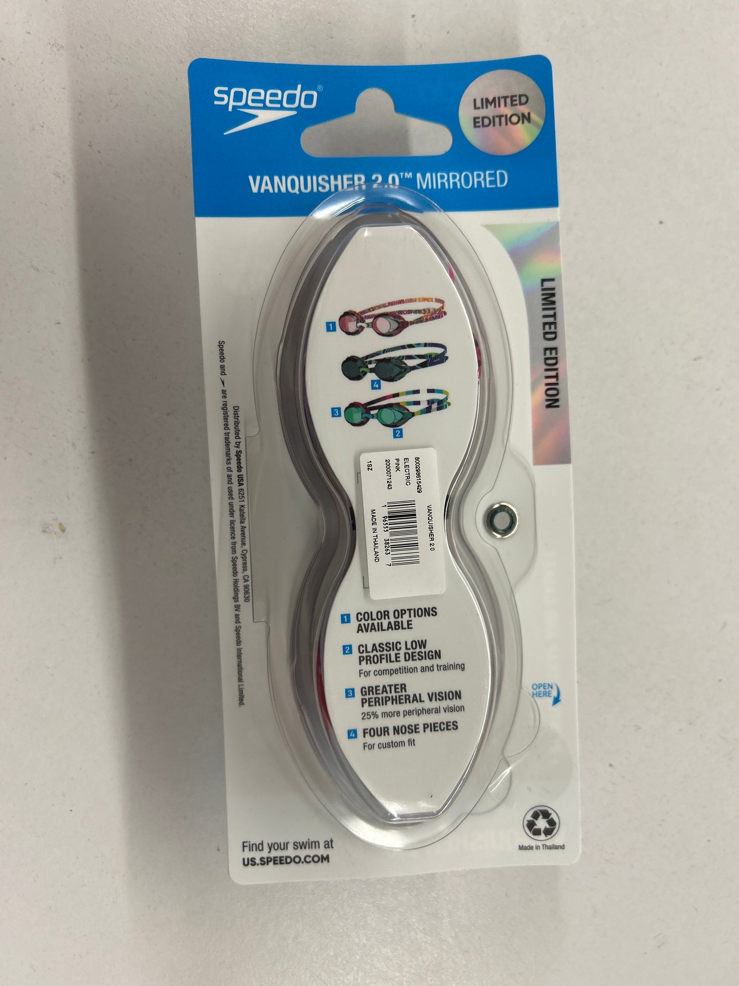Speedo Clear Mirrored Vanquisher 2.0 Goggle