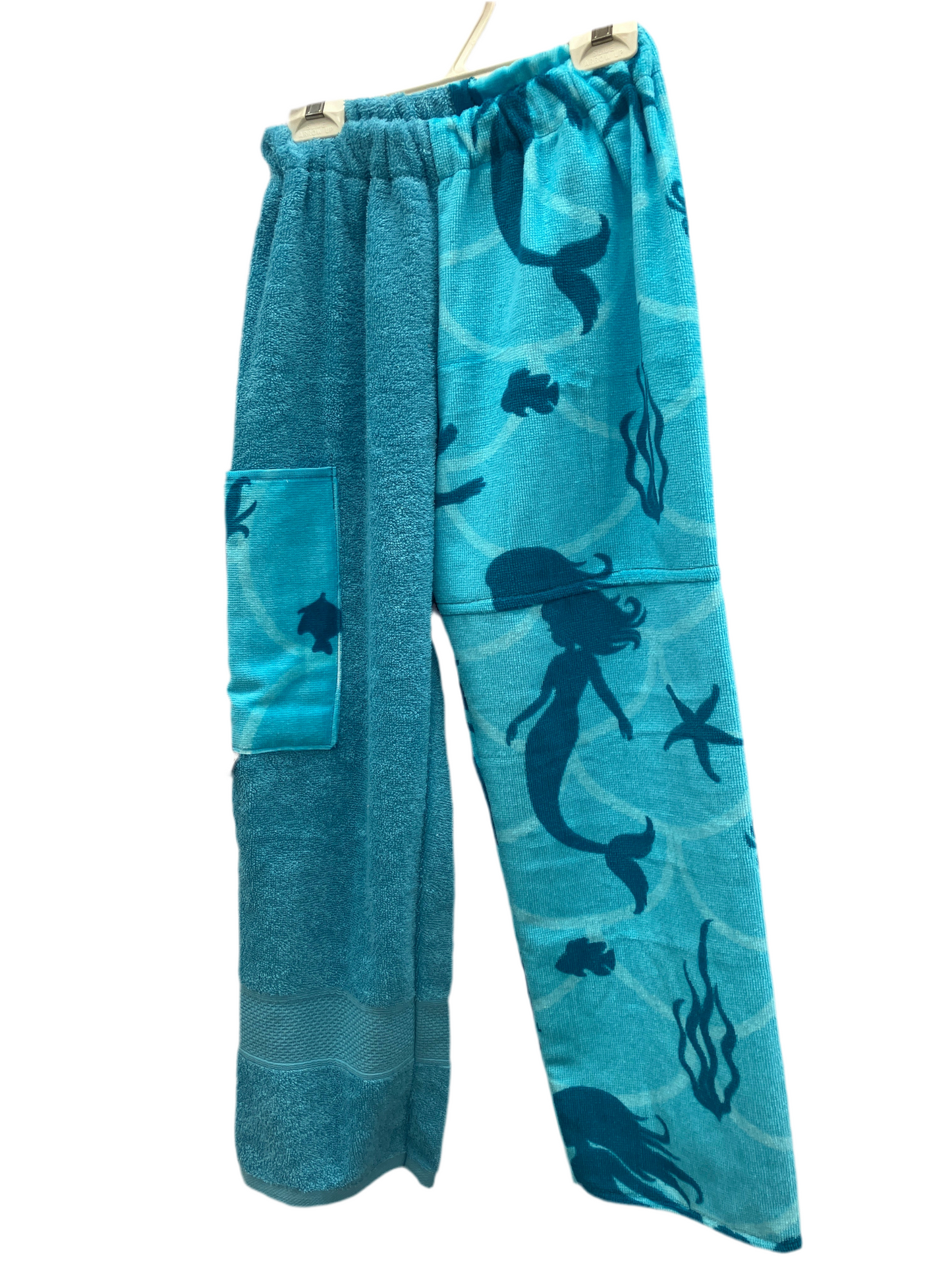 Light Blue Mermaid Towel Pants