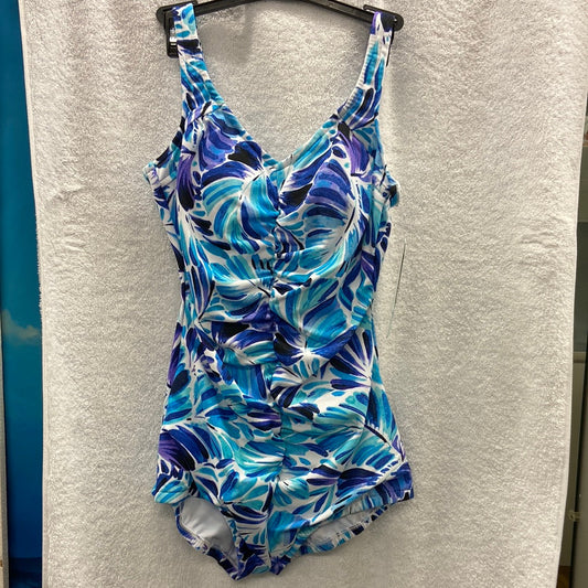 Penbrooke Blue Shape Solver One Piece Missy Control Girl Leg Size 16