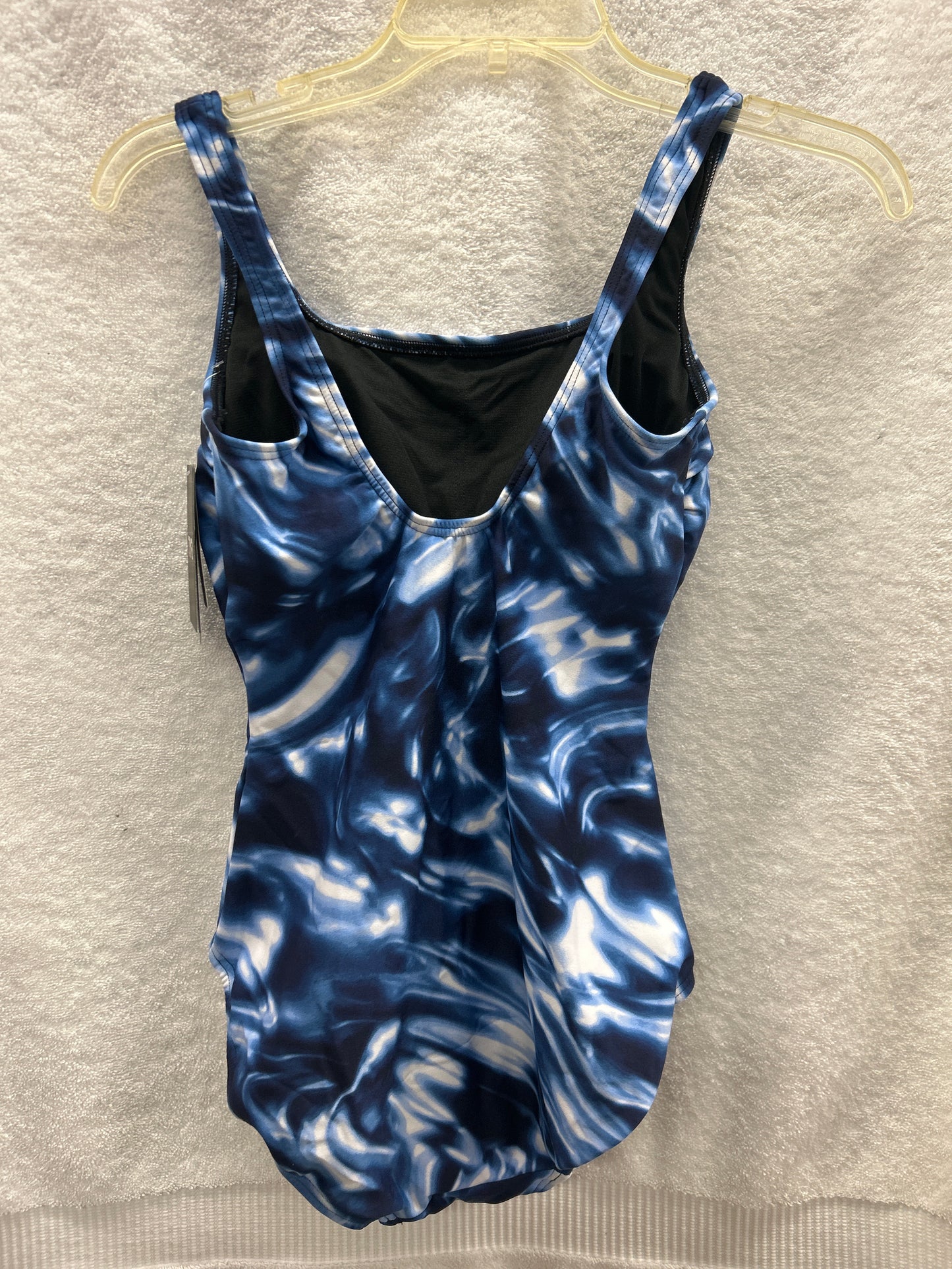 TYR Scoop Neck Control Rivo Met. Blue Size 6