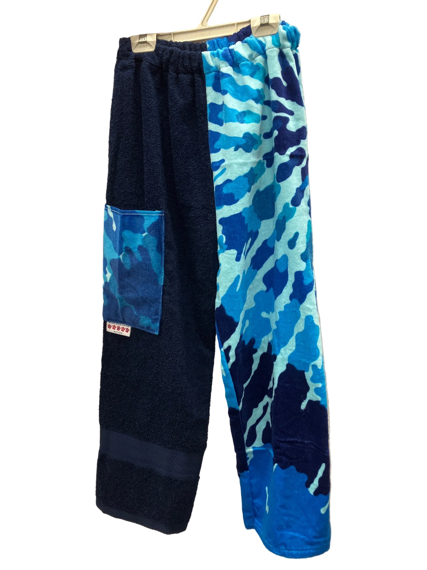 Navy Camo Towel Pants
