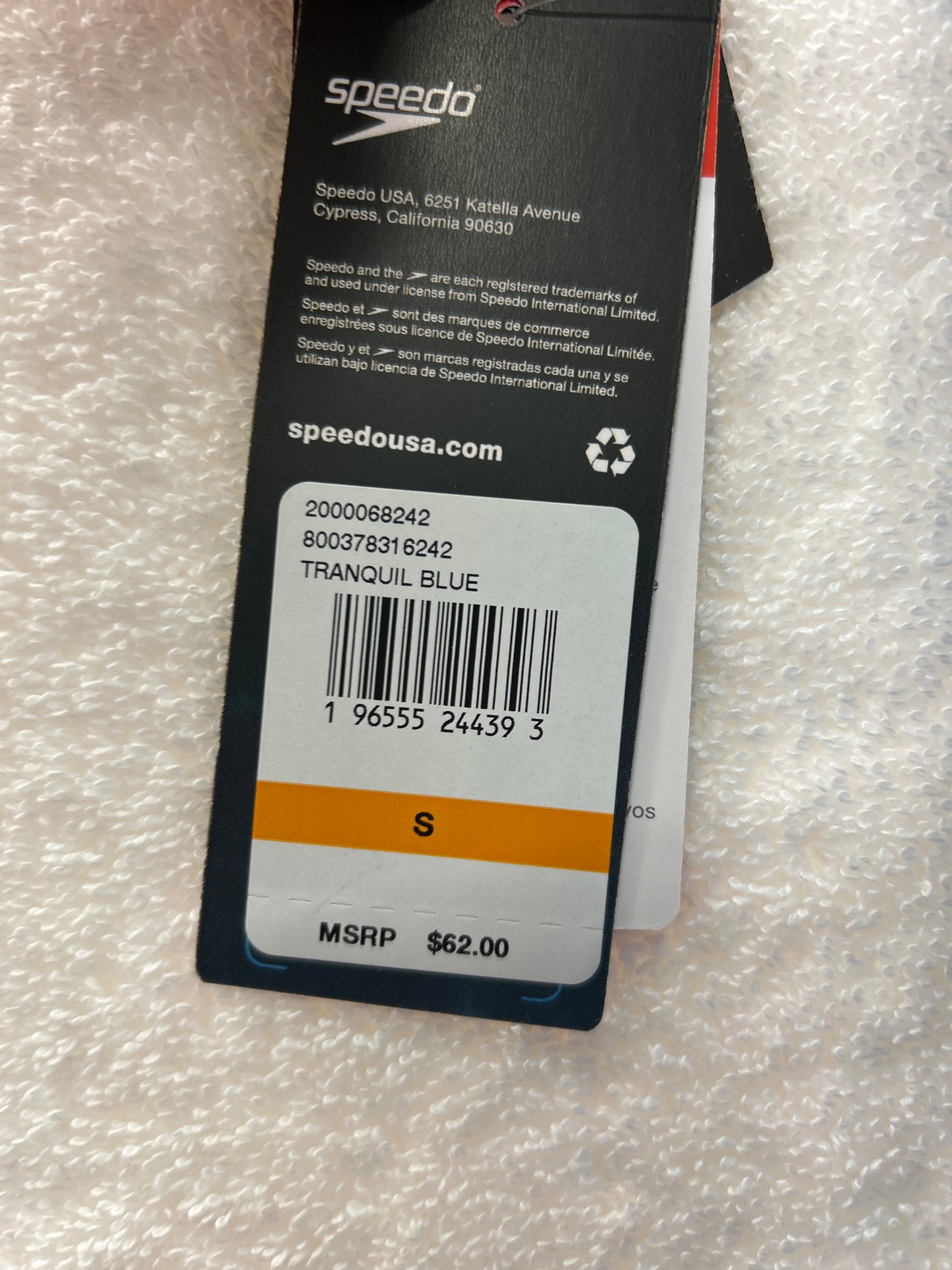 Speedo Hydro Square Leg Tranquil Blue Size Large