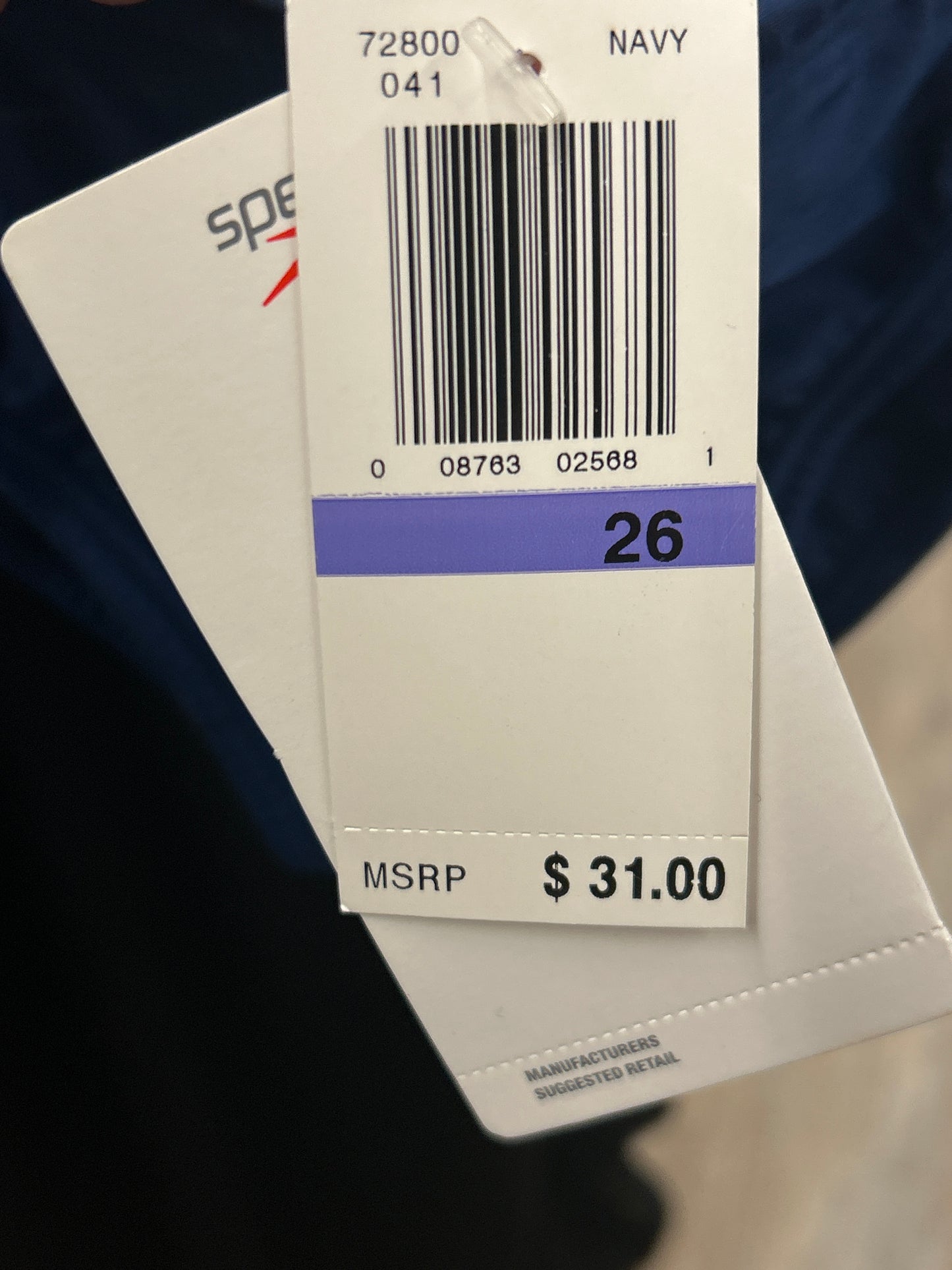 Speedo Racing Navy Size 26