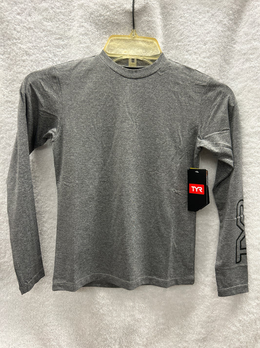 TYR Kids Sun Defense Iron Heather Size L