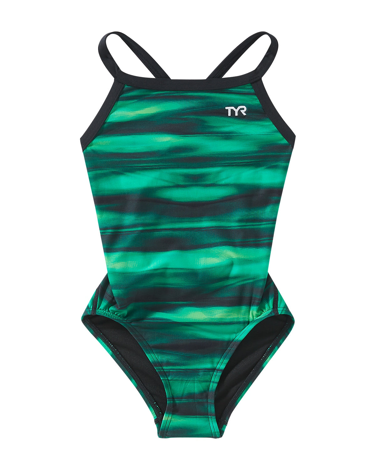 TYR Black/Green Technowave Durafast Diamondfit Size 34