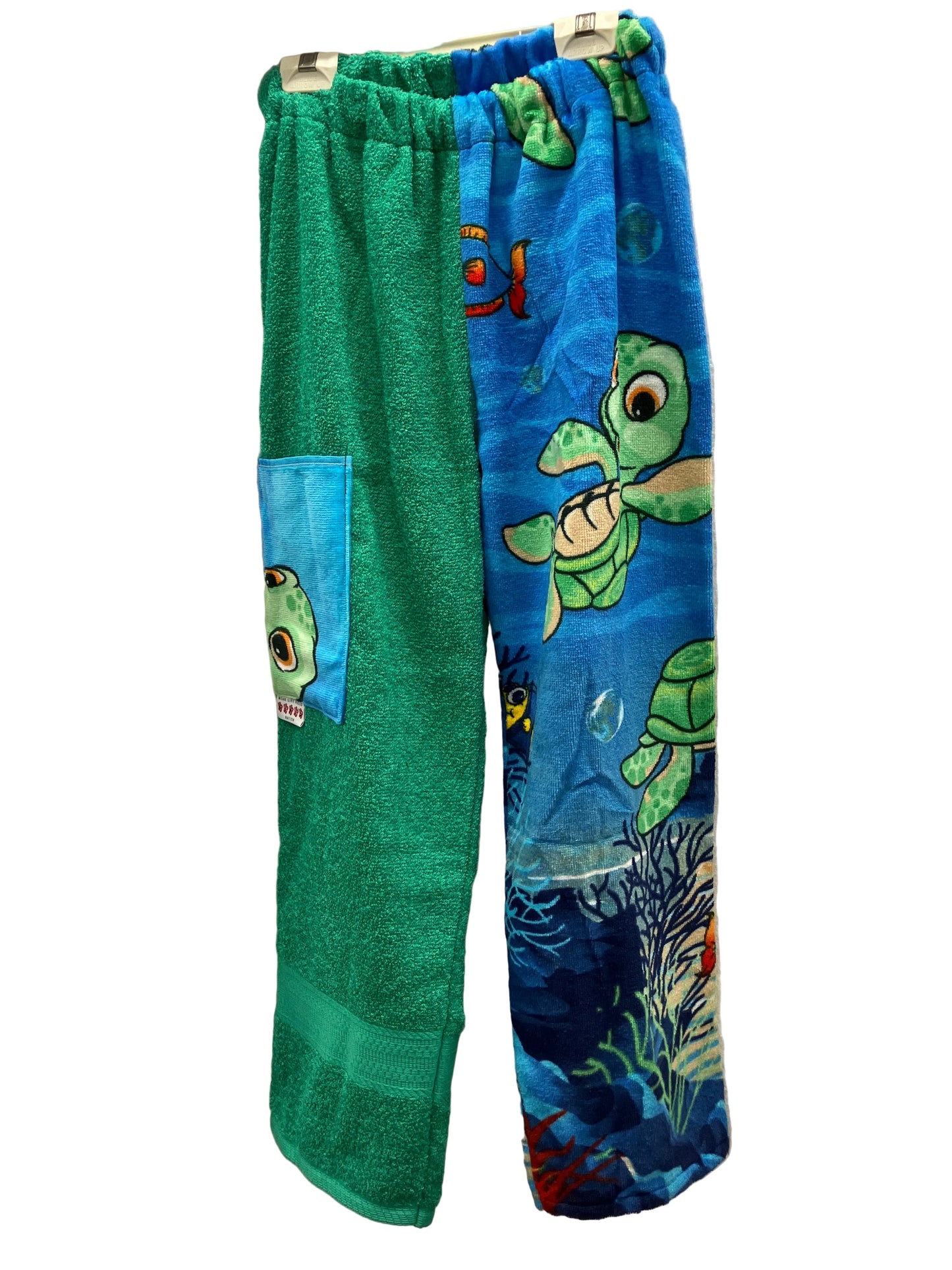 Green Turtle Towel Pants