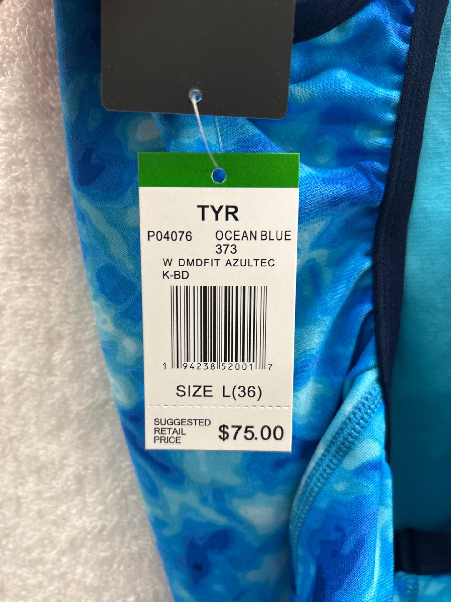 TYR Women’s Diamond Fit Azultec Ocean Blue Size 36