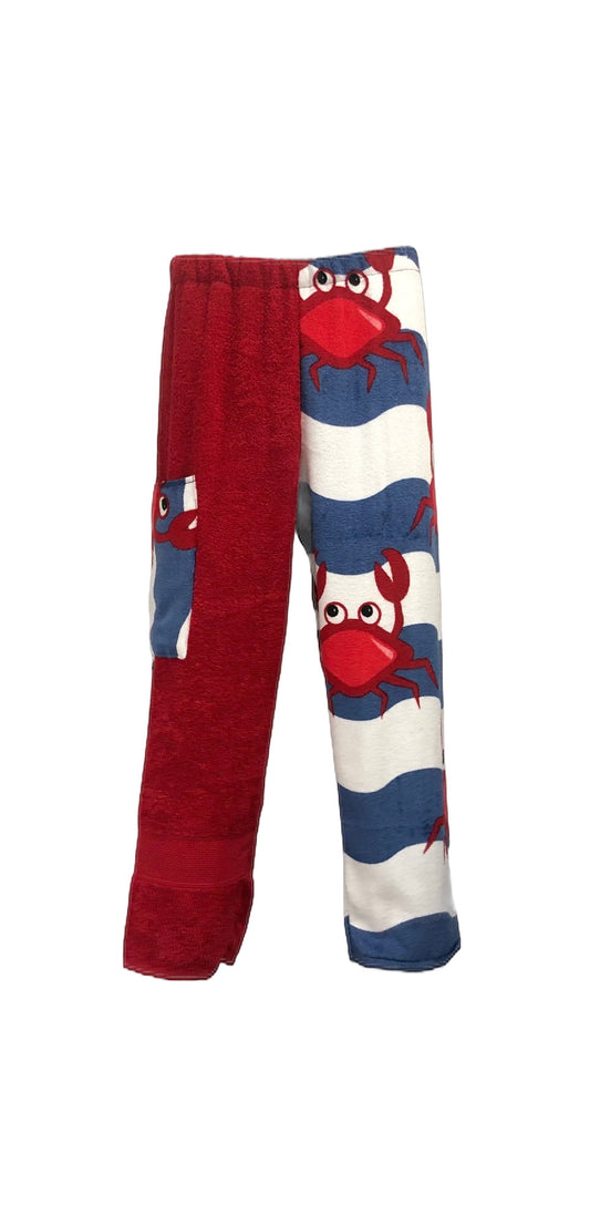 Red Crab Towel Pants