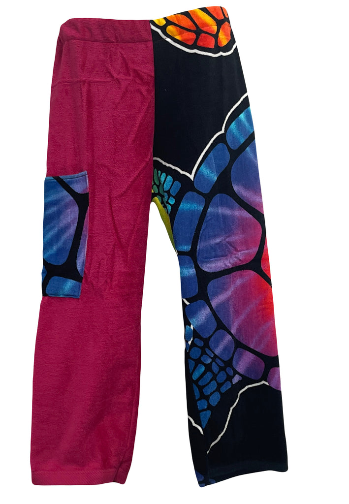 Raspberry Turtle Towel Pants