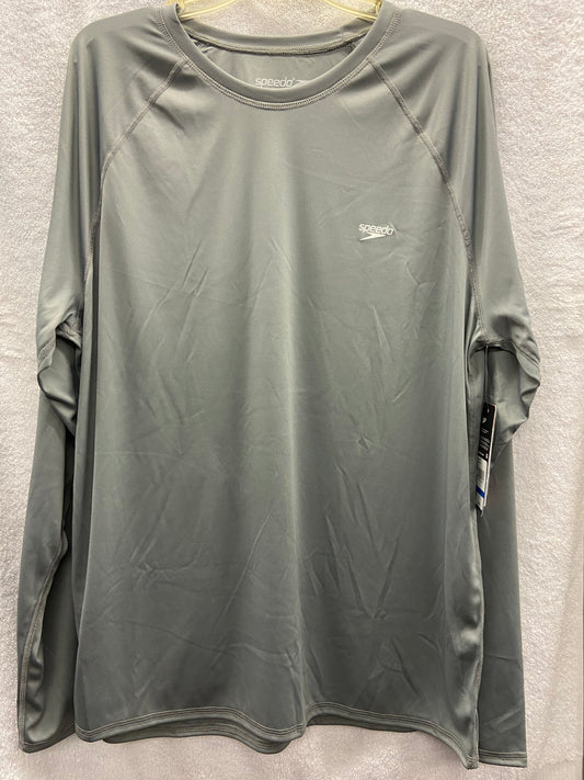 Speedo Grey Long Sleeve Easy Swim Shirt Size X Large