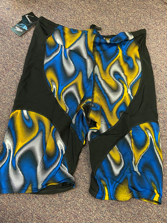 Speedo Endurance+ Team Royal Blue/Gold Jammer Size 38