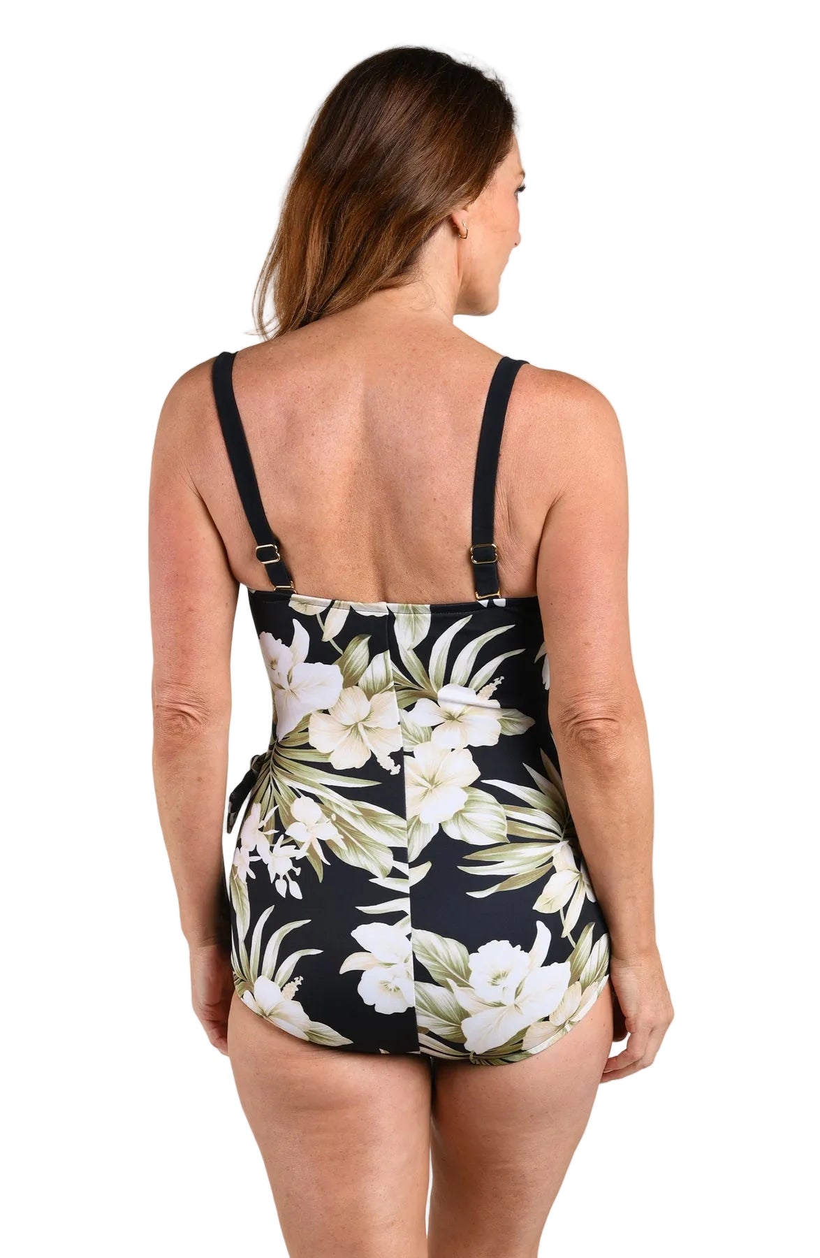 Maxine Island Greenery Spa Bandeau Sarong One Piece