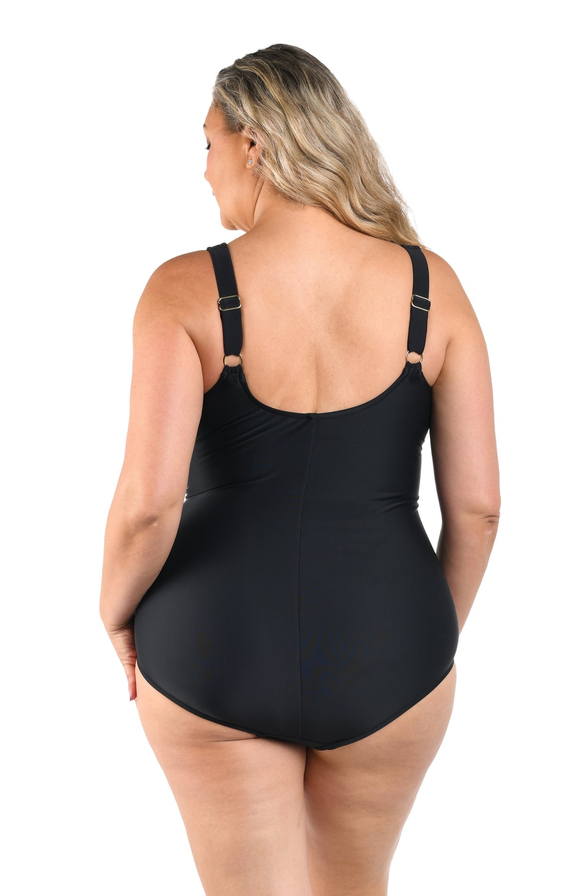 Maxine Solid Side Shirred One Piece