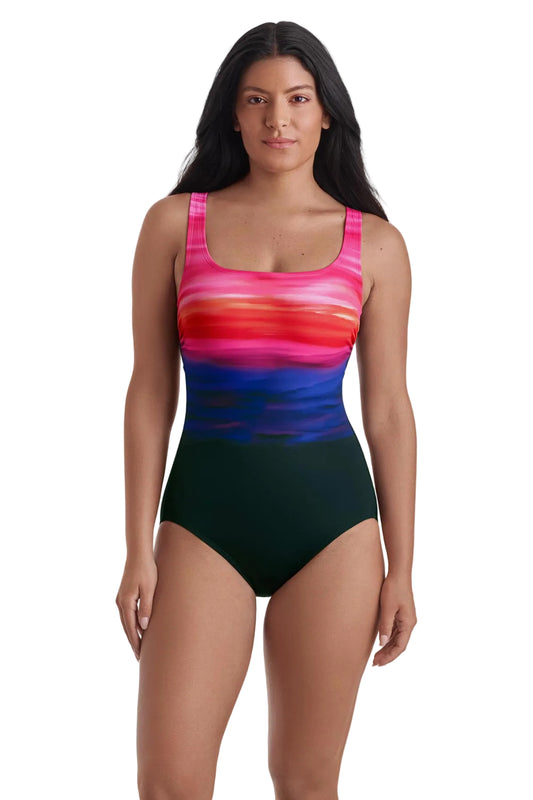 Longitude ShapeSolverSport Scoopneck Tank W/ Adjustable Straps One Piece