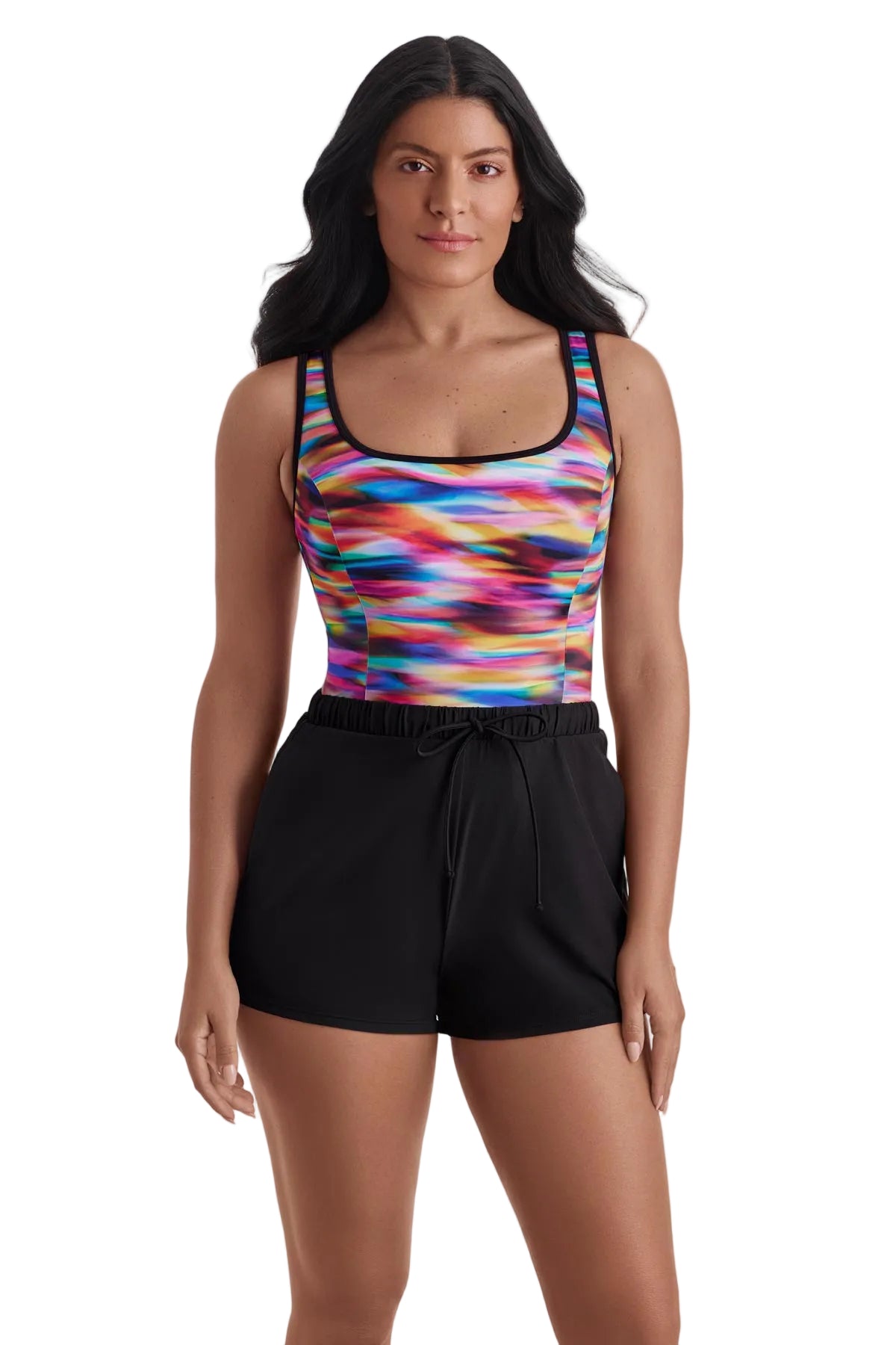 Longitude ShapeSolverSport Binded Scoopneck Runaround One Piece